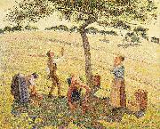 Camille Pissarro Apple harvest at Eragny oil painting picture wholesale